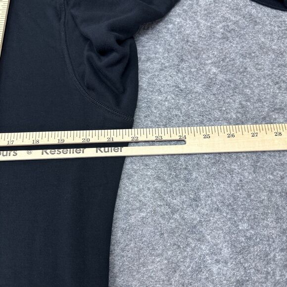 Travis Mathew Pullover Large Black Quarter Zip Fleece Lined Activewear Comfort - Picture 6 of 11